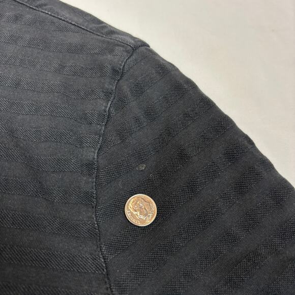 John Varvatos Star USA Polo Men's Medium Textured Stripe Minimalist - Picture 9 of 11